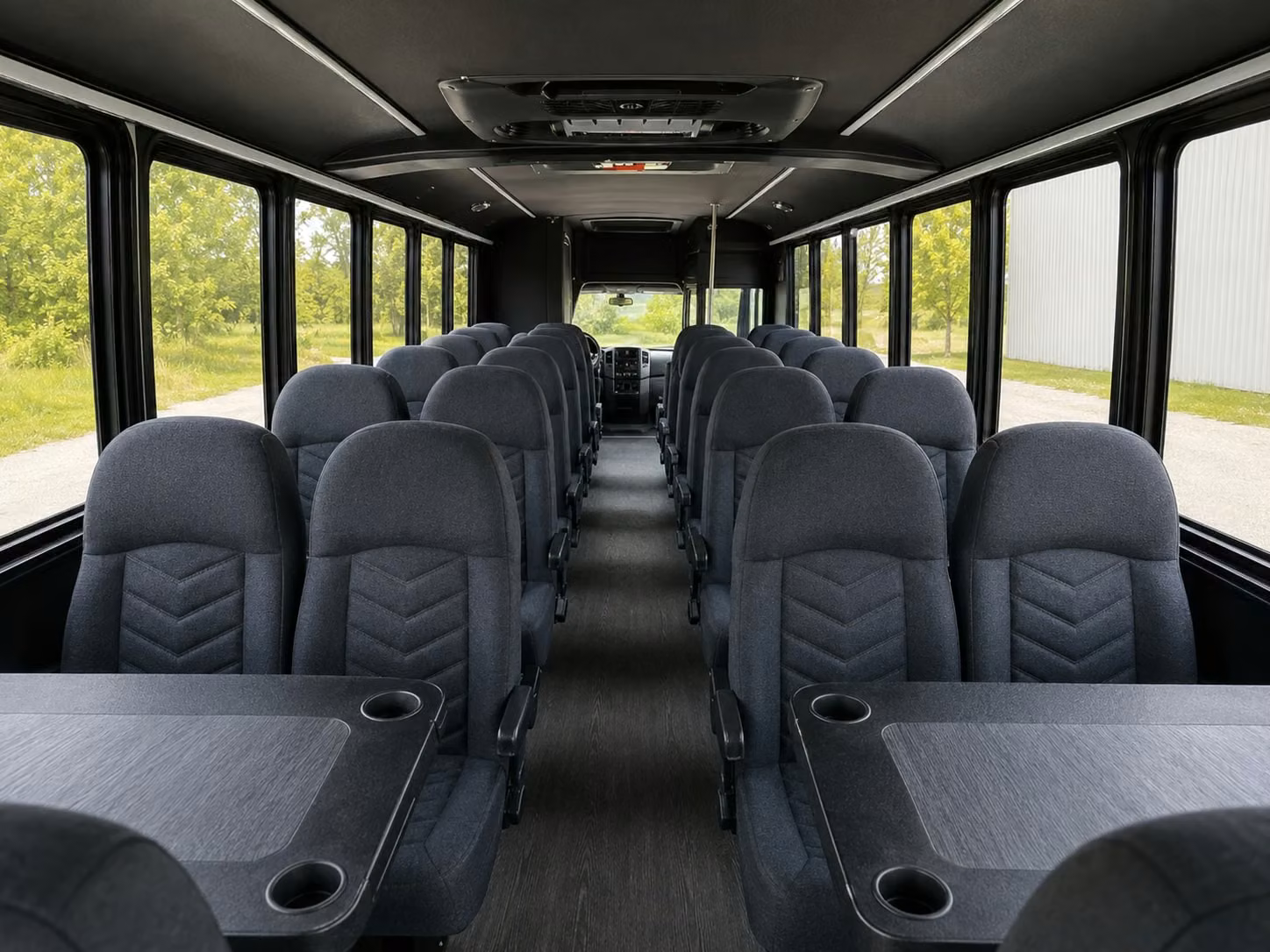 15 passenger minibus inside