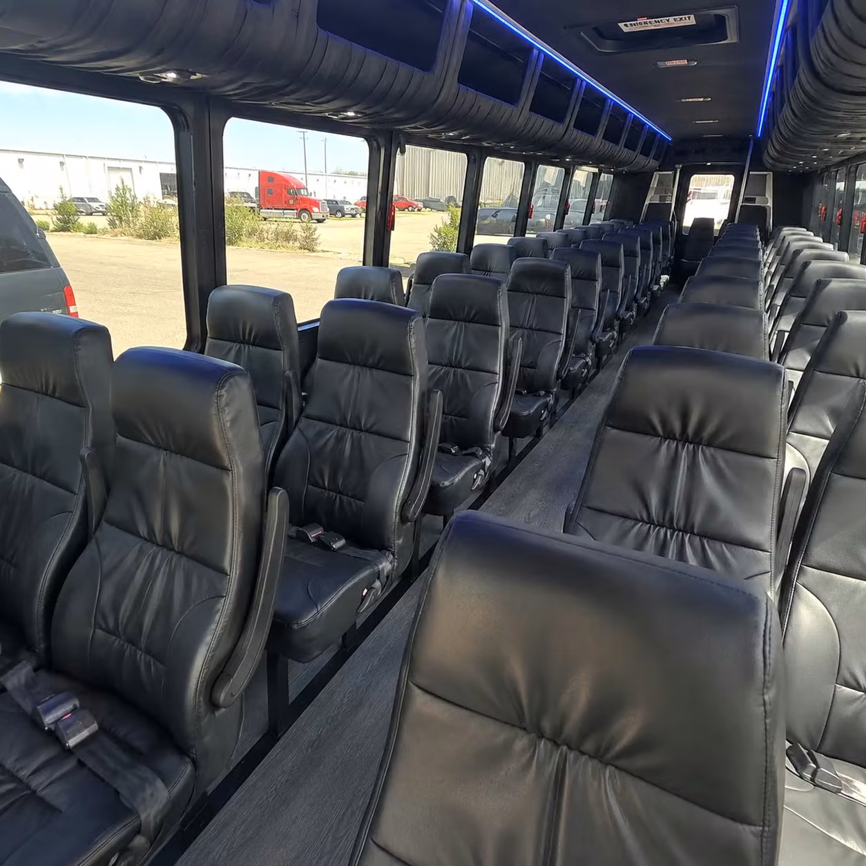 25 passenger minibus interior