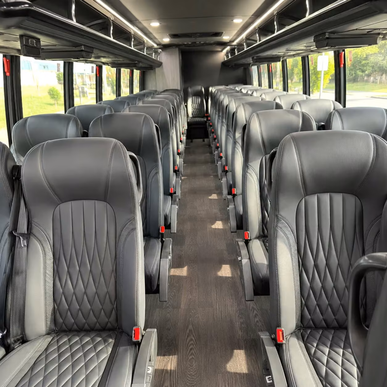 28 passenger minibus interior
