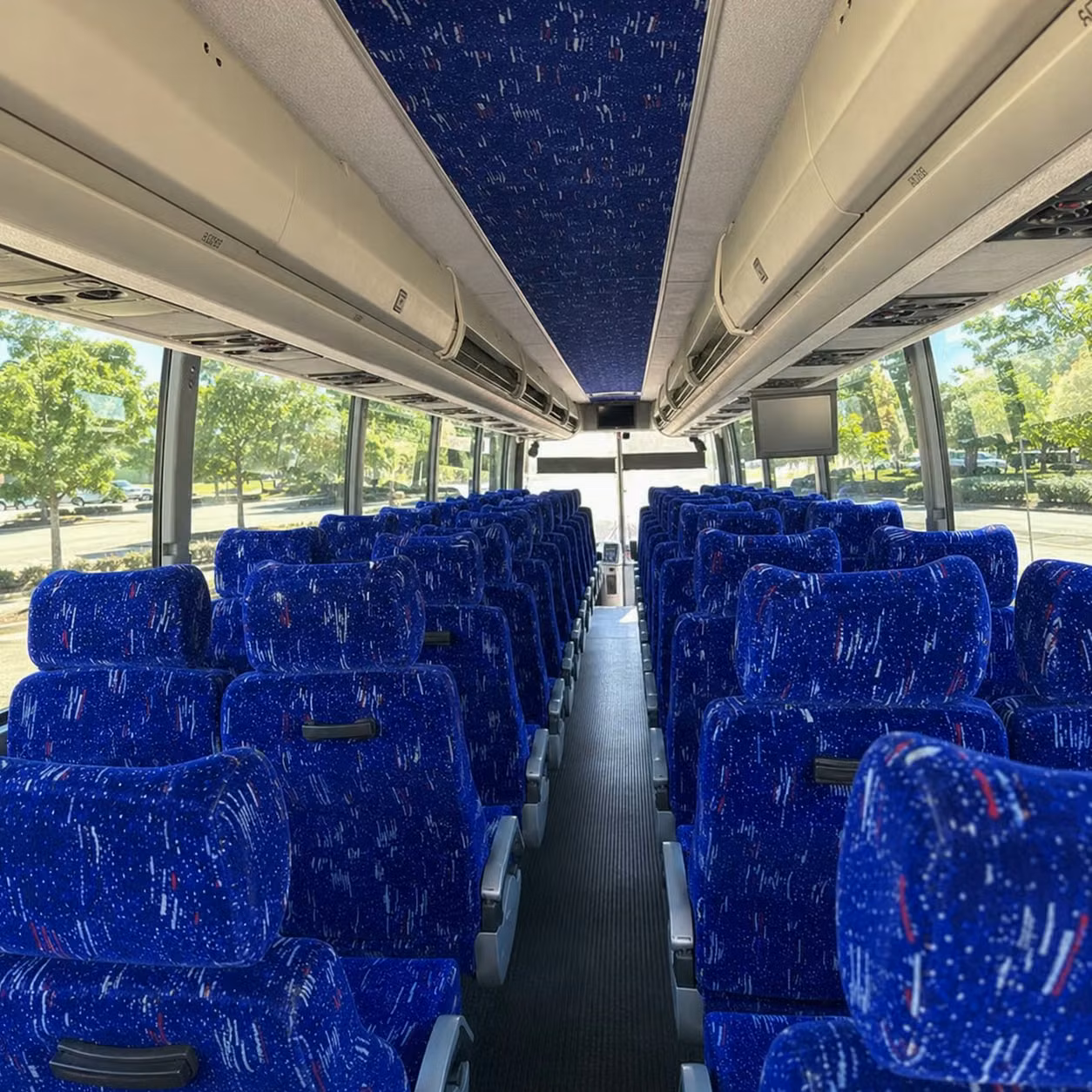 greensboro charter bus interior