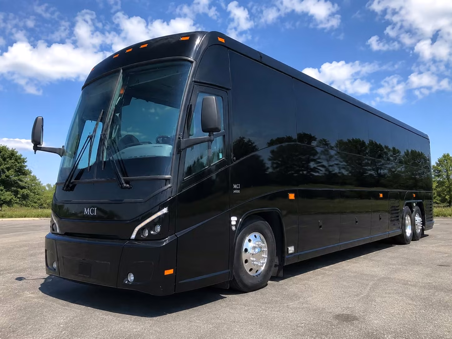 greensboro charter bus rental exterior